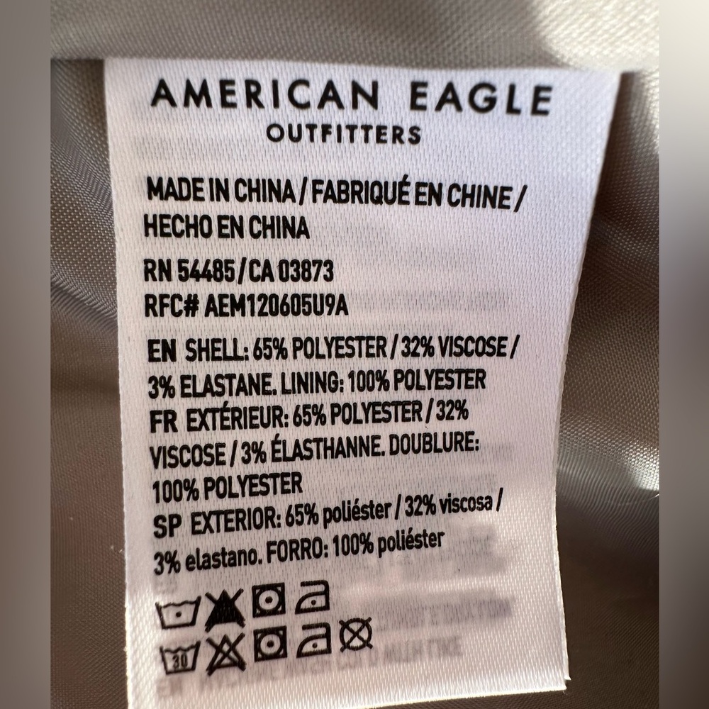 NWT AMERICAN EAGLE AE Solid Blazer‎ OVERSIZED GRE… - image 7